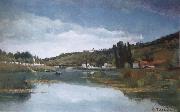 The Marne at Chennevieres Camille Pissarro